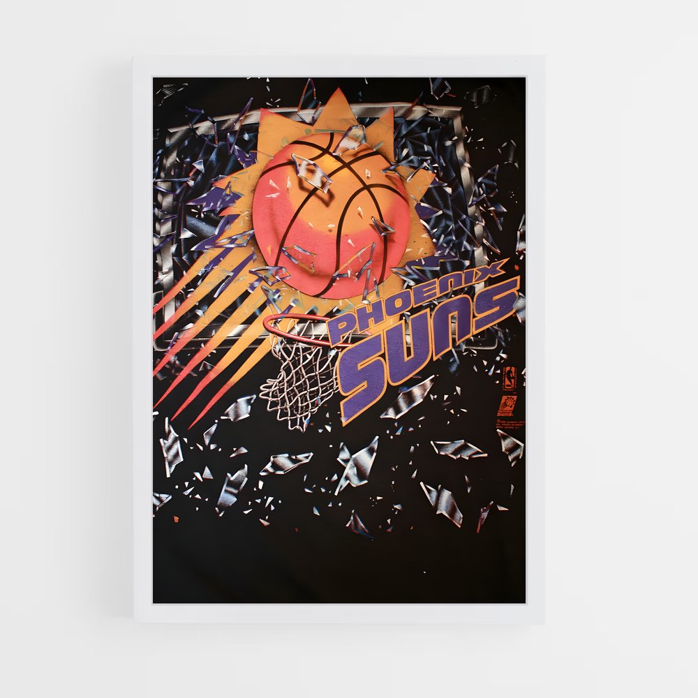 Poster Suns & Hoops – affiche Basketball (vue 3)